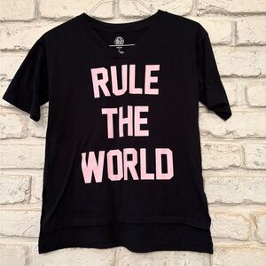 Women’s SO, Intimates Tee, Black/Pink, Size Small, exc pre owned condition